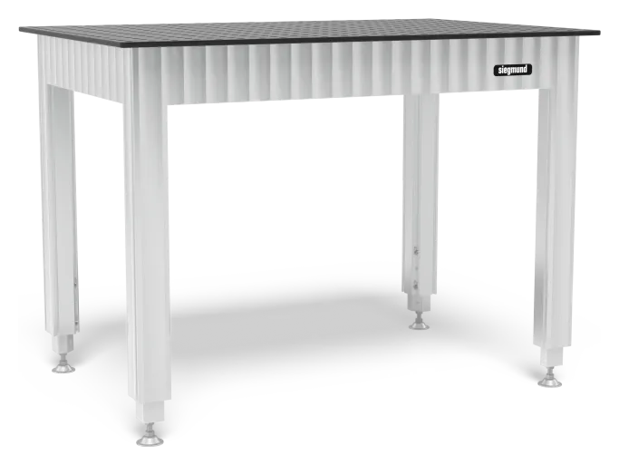 Siegmund S16 Moduláris munkaasztal 1200x800 mm furatrácsos plazmanitridált acél asztallappal