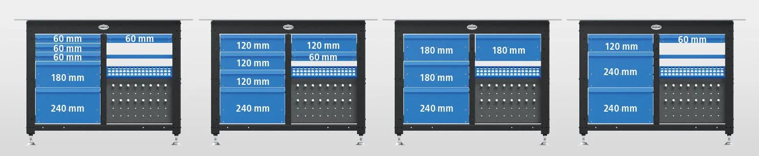 Siegmund Workstation fiók variációk