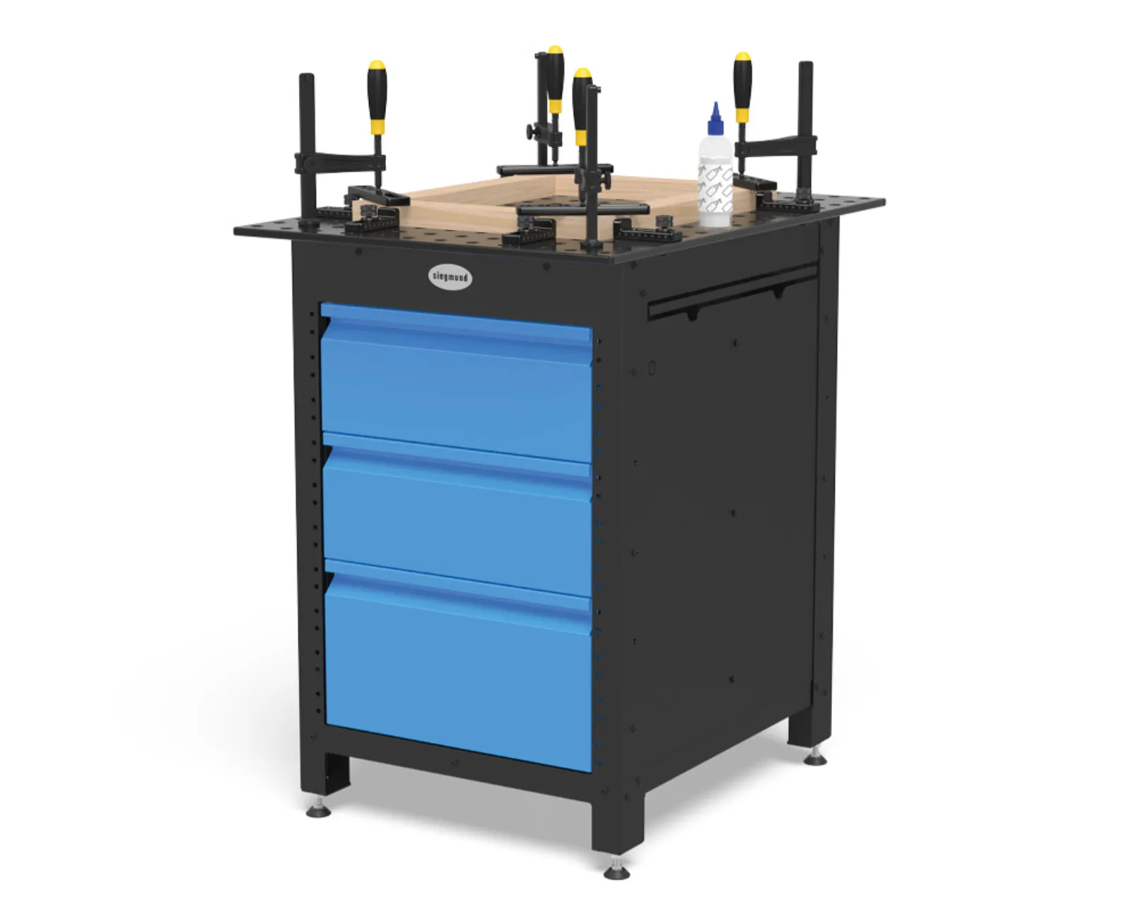 Siegmund S16 800x600 mm Workstation munkapad fiókokkal